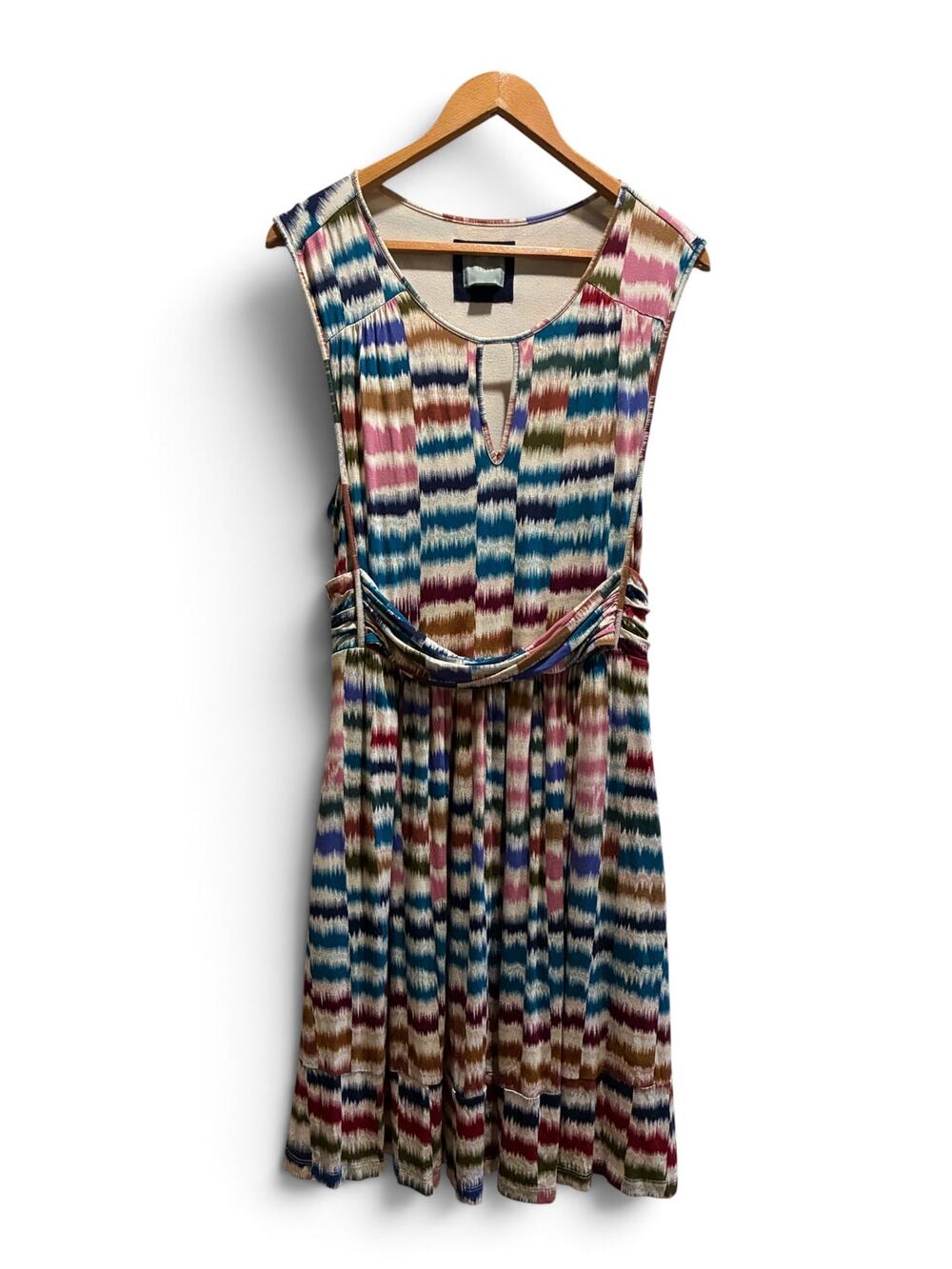 Maeve by Anthropologie Sennebec Dress Keyhole Drape Waist